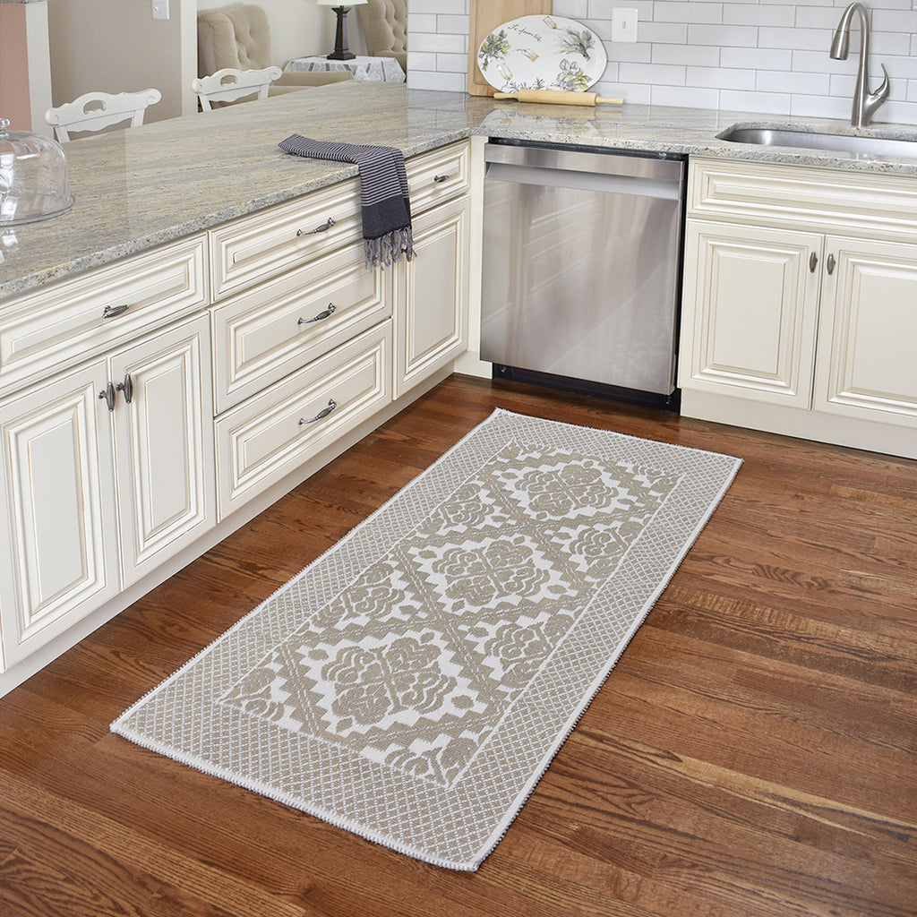 VICTORIA – Taupe Runner Area Rug