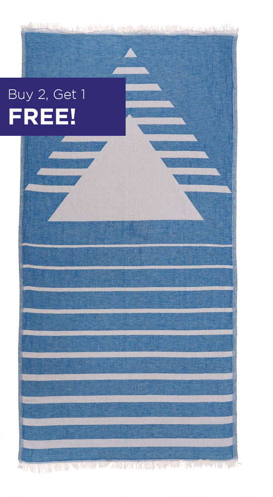 Royal Blue Beach Towel – Sail Flat Weave