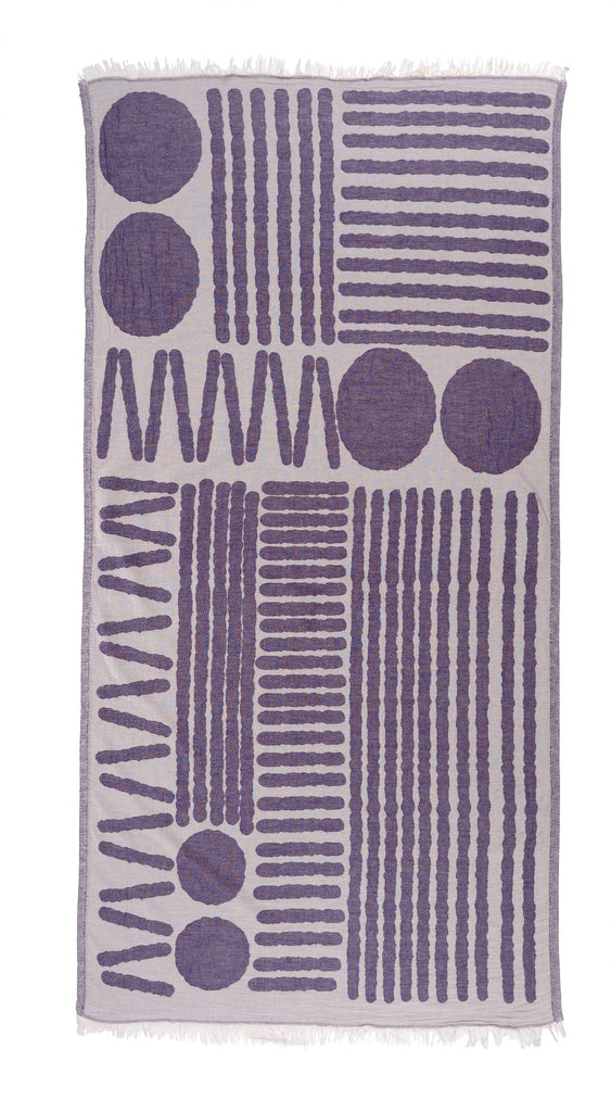 Purple Beach Towel – Island Flat Weave
