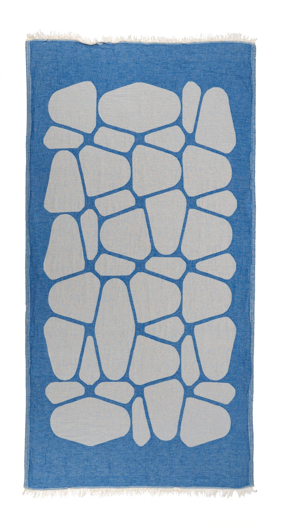 Royal Blue Beach Towel – Pebble Flat Weave