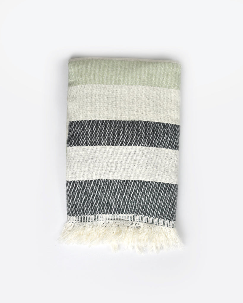 Nova Collection Hand Towel - Green Black