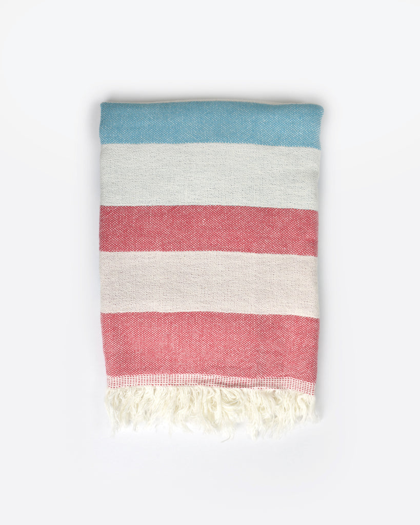 Nova Collection Hand Towel - Turquoise Red