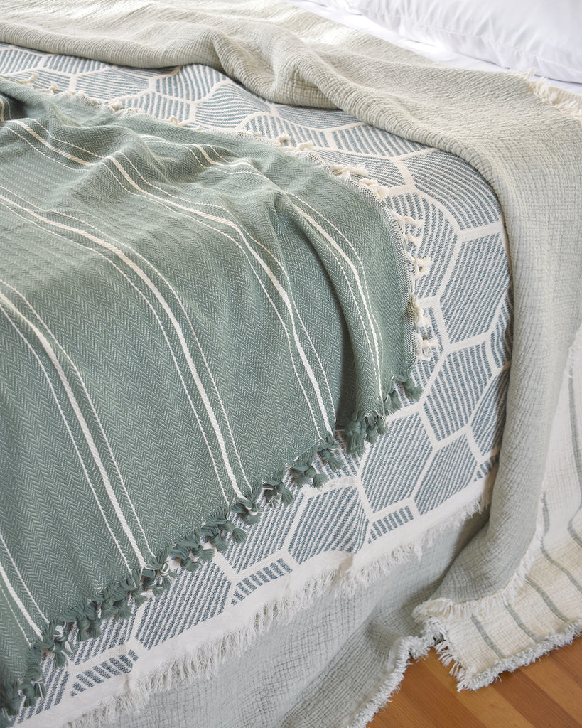 Cloud Cotton Comforter - Light Green