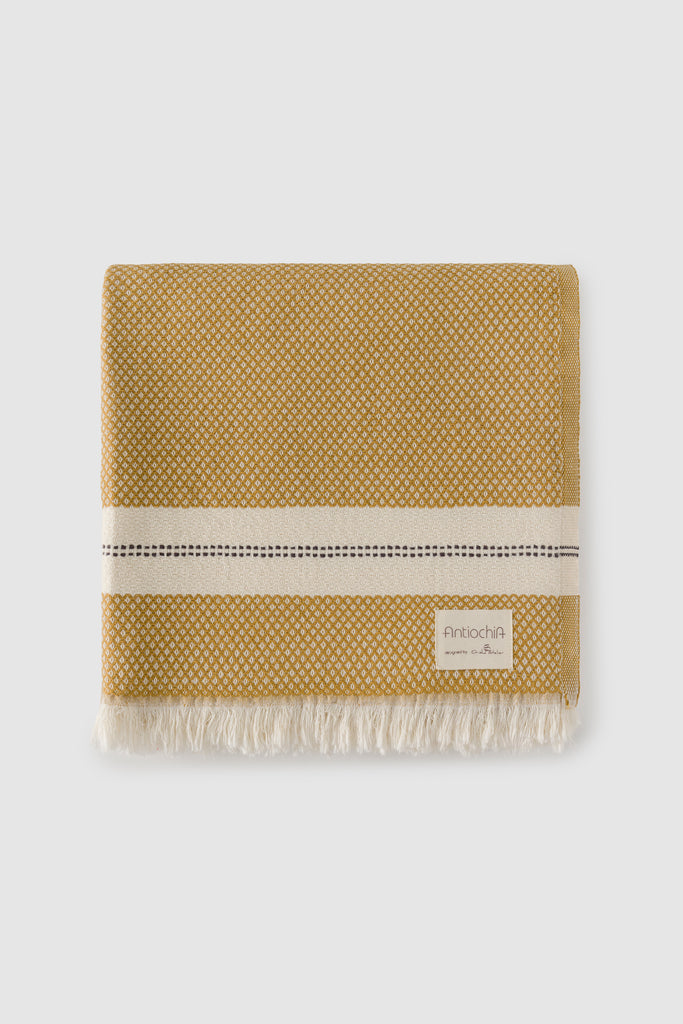 Hazel Collection Throw - Mustard