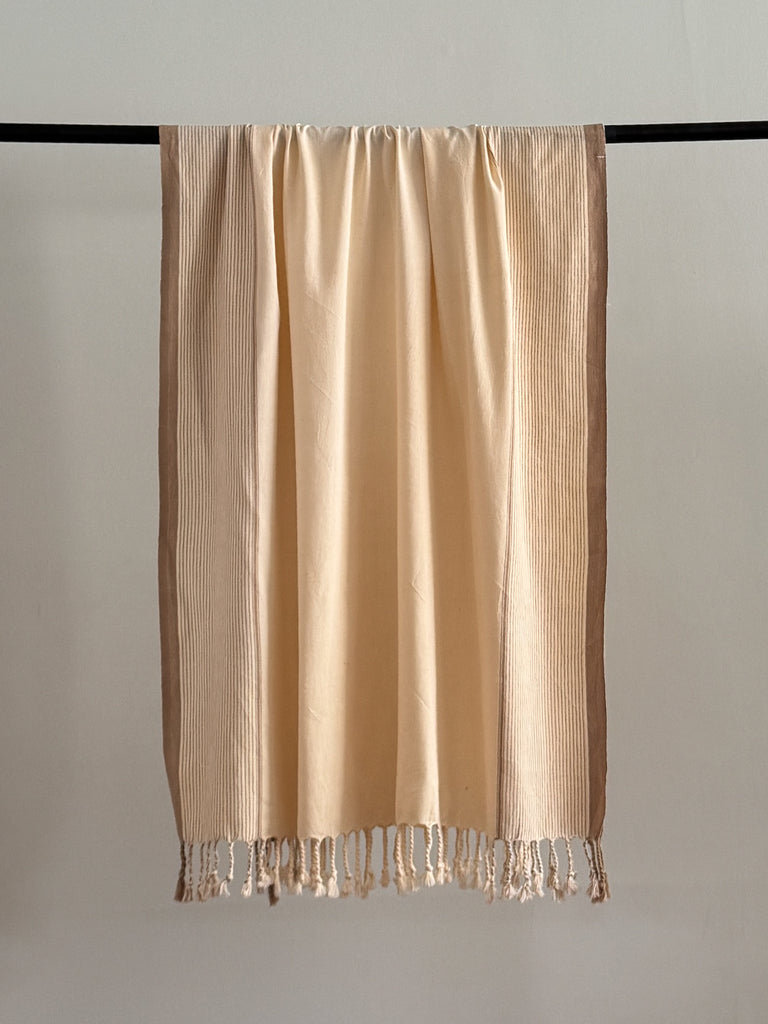 Ecru Beige Bath Towel - Valley Collection