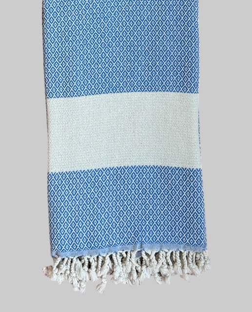 Royal Blue Bath Towel - Diamond Collection