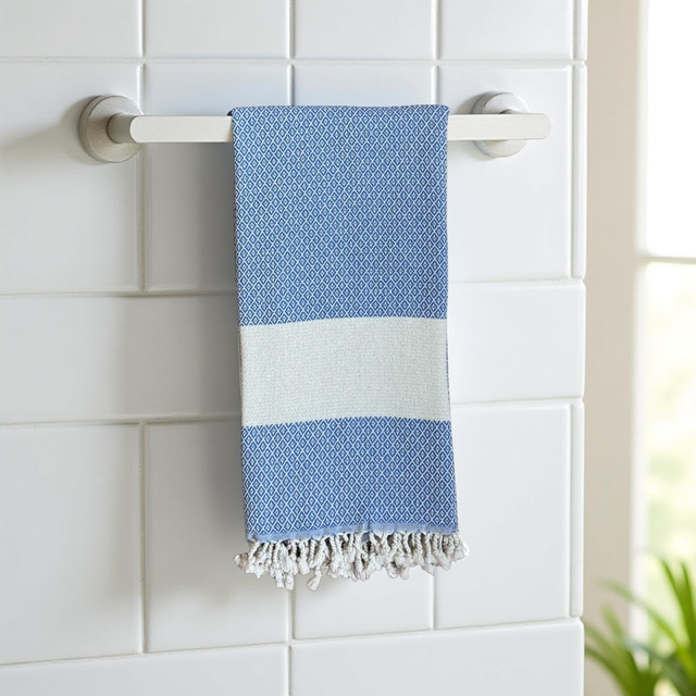 Royal Blue Bath Towel - Diamond Collection