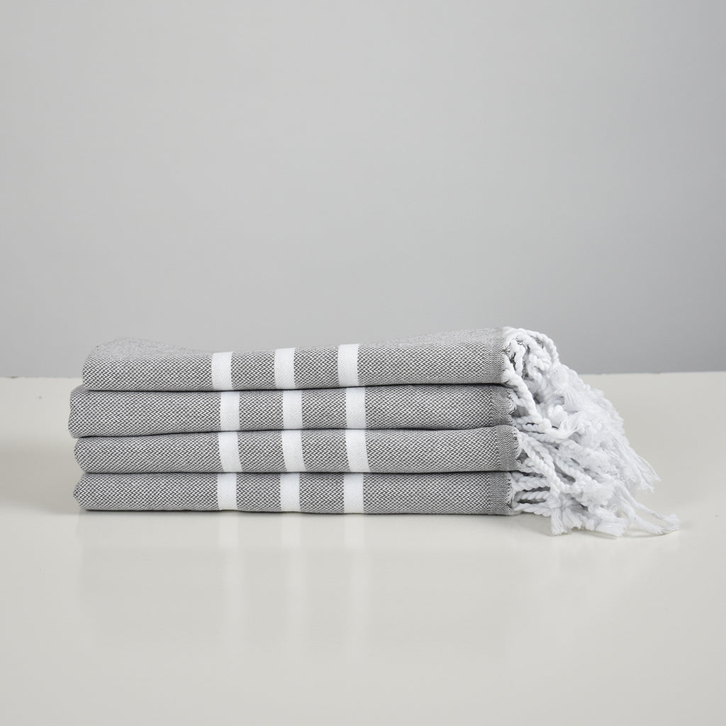 4-Pack Grey Hand Towel – Antiochia Collection