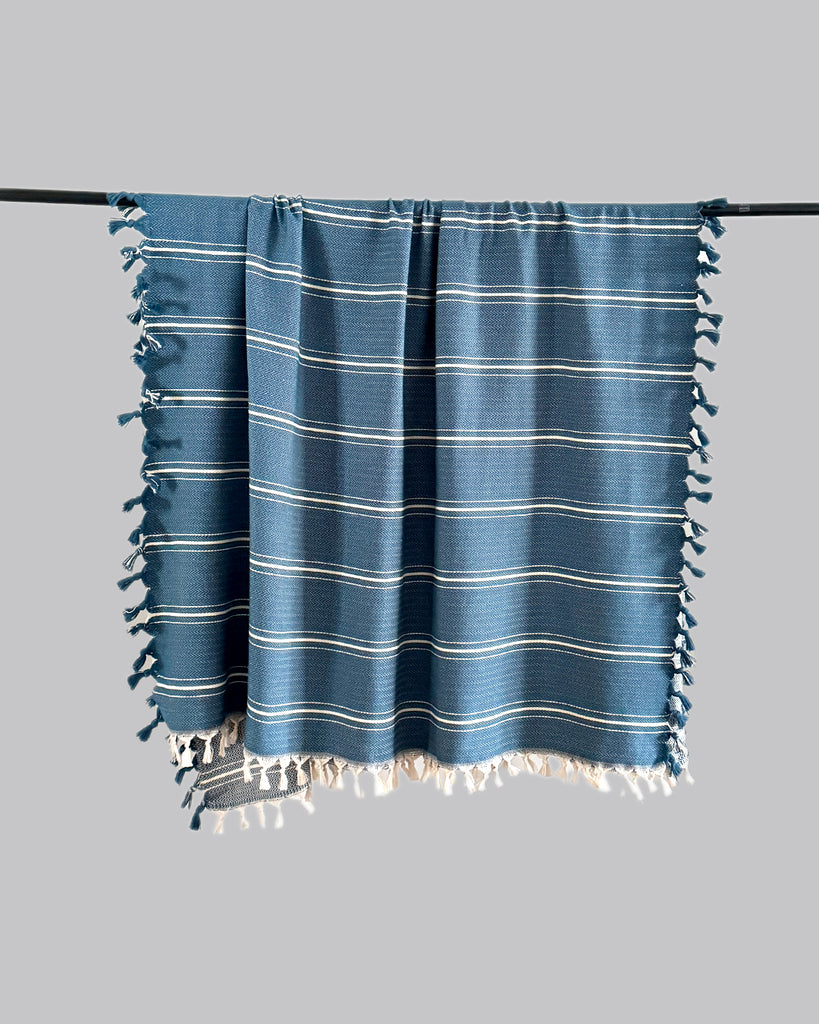 Luna Cotton Throw - Teal