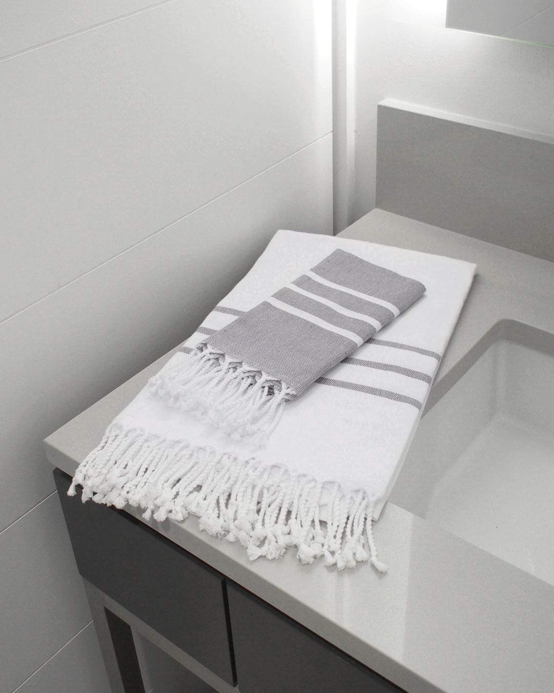 Milano Gray Hand Towel