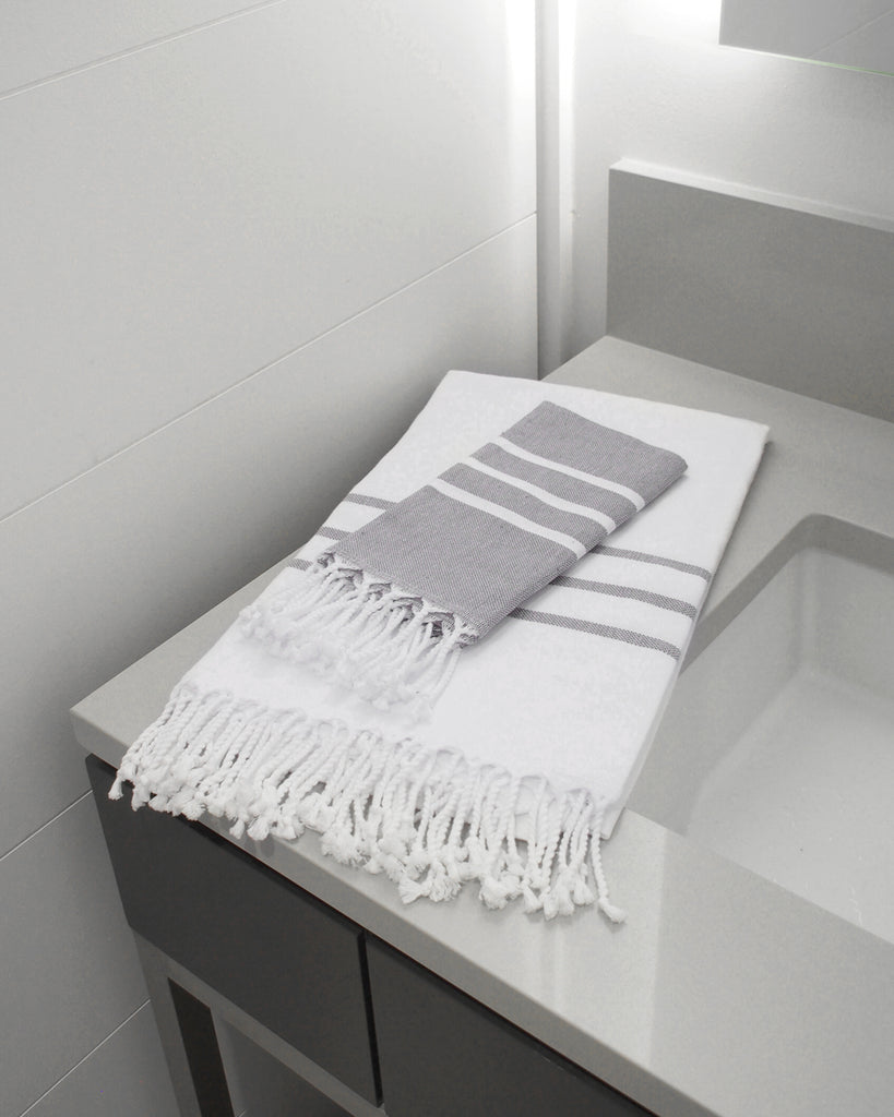 Grey Hand Towel – Antiochia Collection