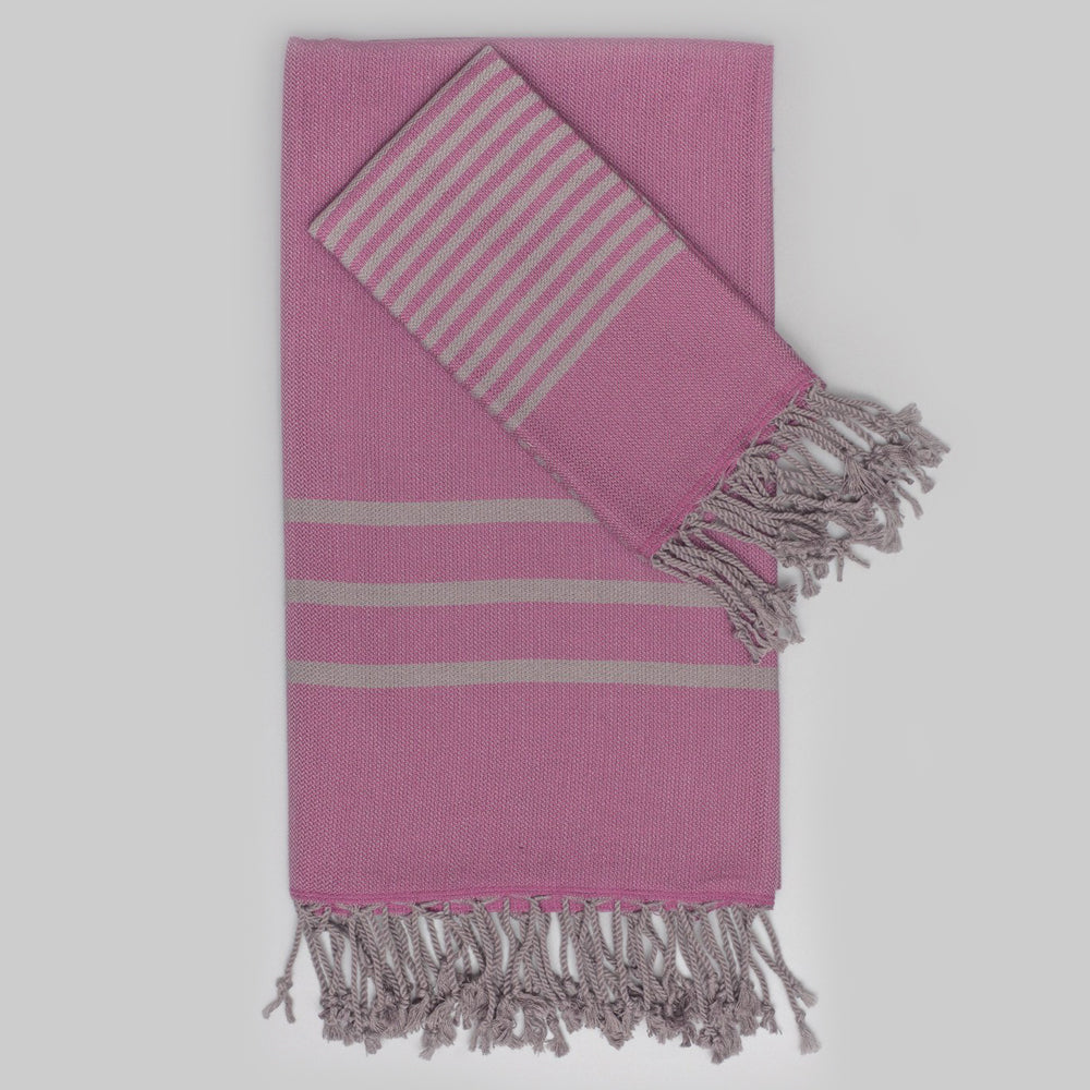 Fuchsia Bath Towel – Antiochia Grey Collection