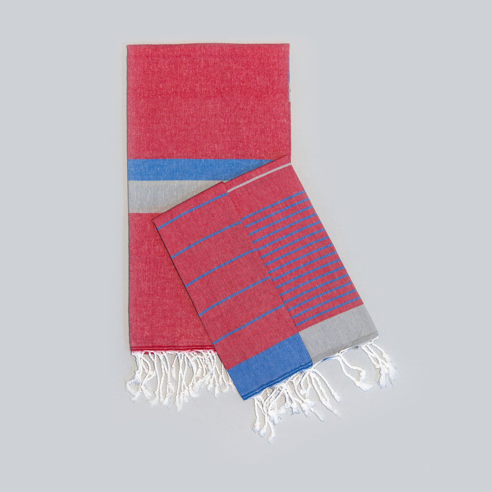 Red Bath Towel – Knidos Collection