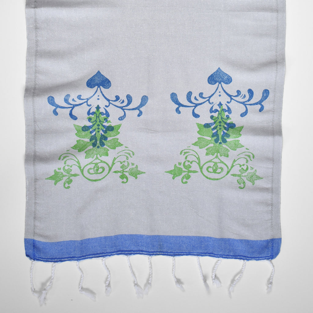 Grey Screen Printed Hand Towel – Knidos Collection