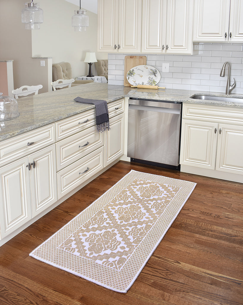 VICTORIA – Beige Runner Area Rug