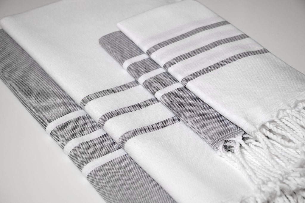 Grey Hand Towel – Antiochia Collection