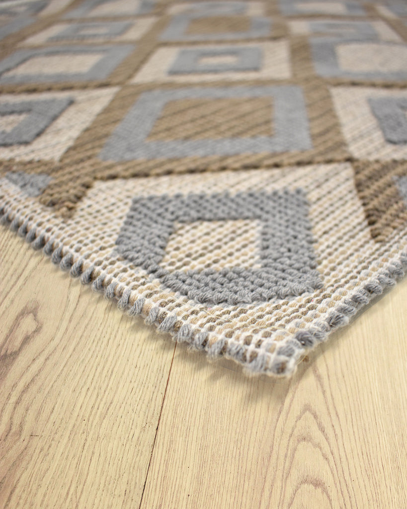 GEO – Grey, Brown & Beige Large Area Rug