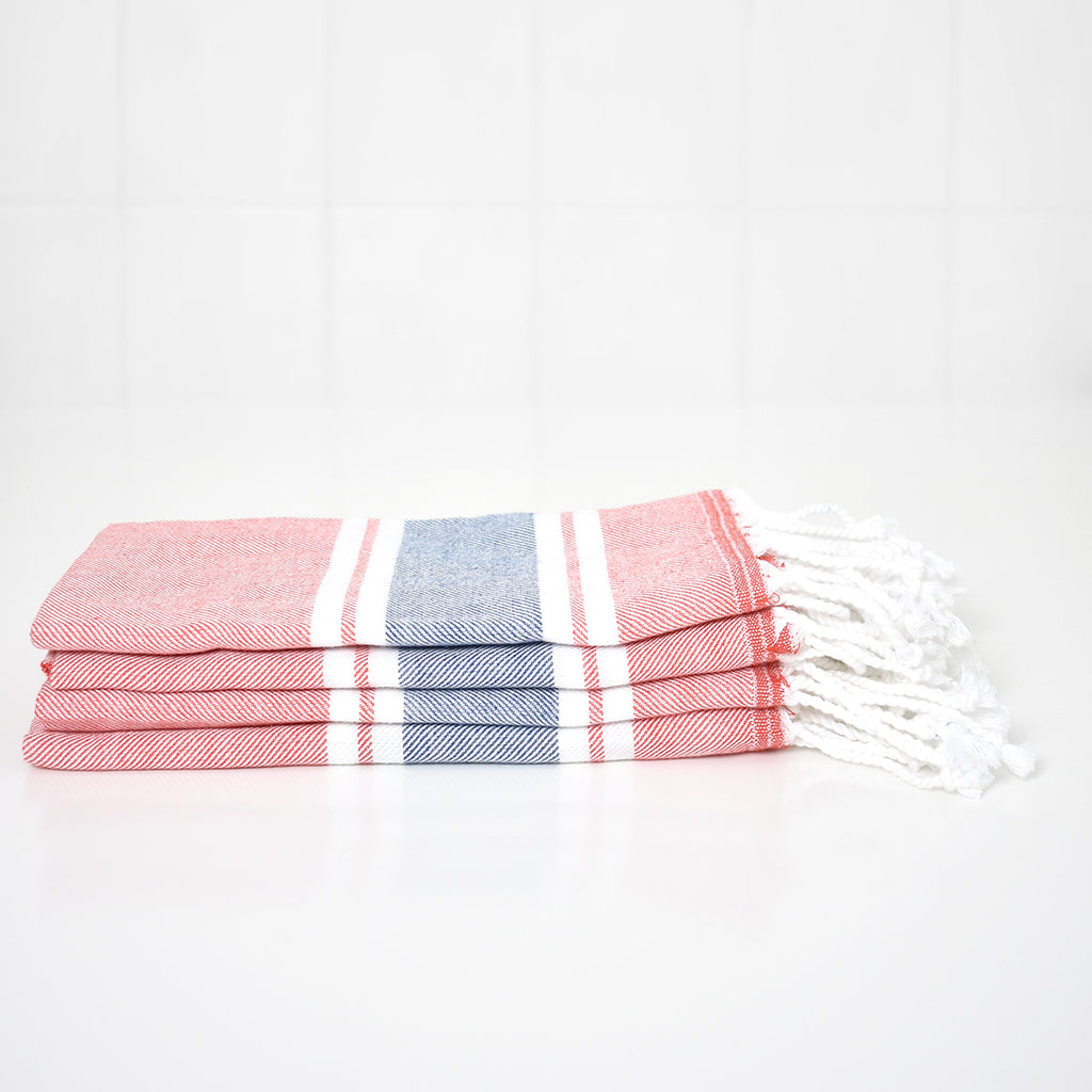 4-Pack Red Hand Towel – Myndos Collection