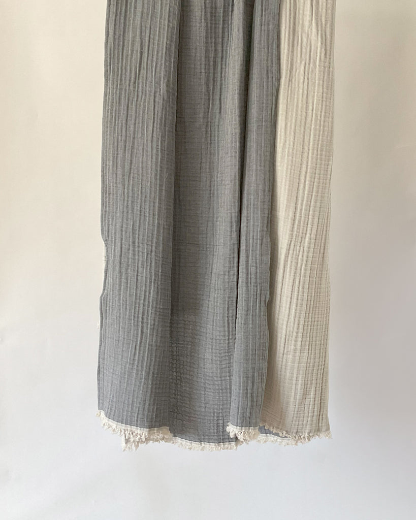 Muslin Cotton Throw – Grey